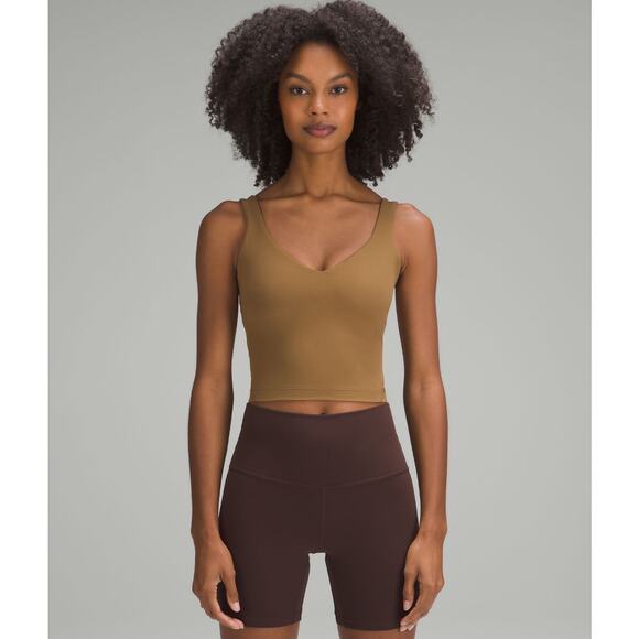 NWT Lululemon Align Tank Cropped Light Support A/B Cup Allspice ALSC Size 10 - Picture 1 of 6